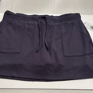 GAIAM Purple Drawstring Skort with Front Pockets